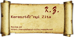 Keresztényi Zita névjegykártya